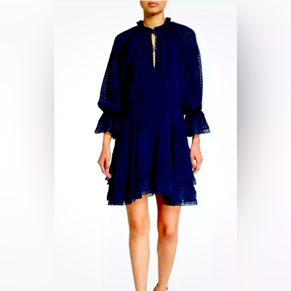 Alice & Olivia Joanne dress blue size 2